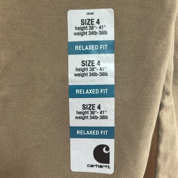 NWT Toddler boy Carhartt relaxed fit pants size 4 - Picture 3 of 7